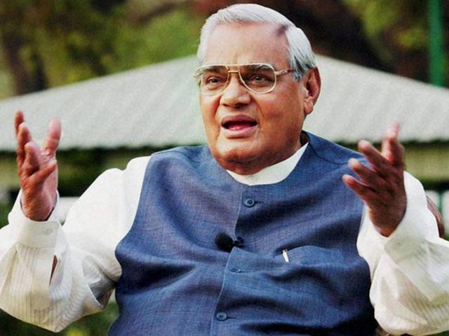 File photo of former PM Atal Bihari Vajpayee.(PTI) File photo of former PM Atal Bihari Vajpayee.(PTI)