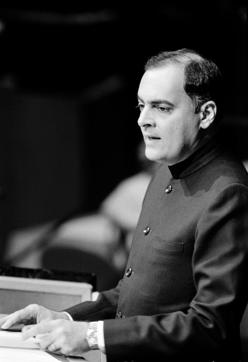 Then PM Rajiv Gandhi addressing the General Assembly’s third special session on June 9, 1988 devoted to disarmament. Twenty-five heads of State attended the month-long session which opened 31 May and ran through 25 June. (UN Photo/John Isaac ) Then PM Rajiv Gandhi addressing the General Assembly’s third special session on June 9, 1988 devoted to disarmament. Twenty-five heads of State attended the month-long session which opened 31 May and ran through 25 June. (UN Photo/John Isaac )