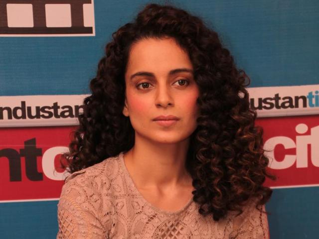 Kangana is known for her coily hair.(HT Photo)