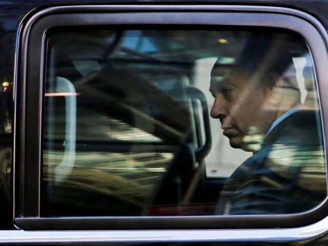 Israel's Prime Minister Benjamin Netanyahu departs after meeting with Republican presidential nominee Donald Trump at Trump Tower in New York, US.(REUTERS) Israel's Prime Minister Benjamin Netanyahu departs after meeting with Republican presidential nominee Donald Trump at Trump Tower in New York, US.(REUTERS)
