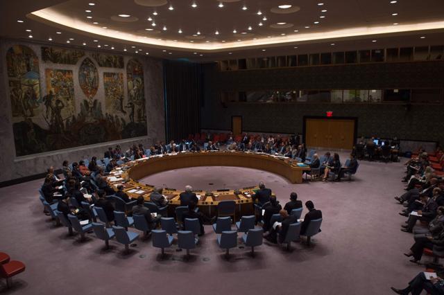 An overall view of a United Nations Security Council emergency meeting on the situation in Syria. (AFP Photo) An overall view of a United Nations Security Council emergency meeting on the situation in Syria. (AFP Photo)