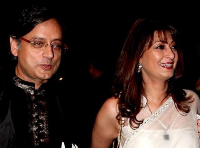 51-year-old Sunanda was found dead at a suite in a five- star hotel in South Delhi on the night of January 17, 2014, a day after her spat with Tarar on Twitter over her alleged affair with Tharoor.(HT file)