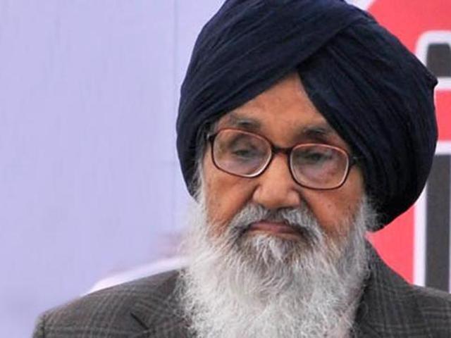 Punjab chief minister Parkash Singh Badal.(HT File Photo)