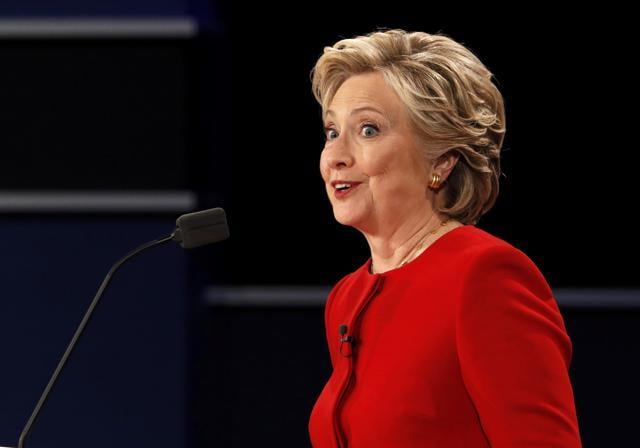 Democratic US presidential nominee Hillary Clinton speaks during the first presidential debate with Republican U.S. presidential nominee Donald Trump at Hofstra University in Hempstead, New York. (REUTERS) Democratic US presidential nominee Hillary Clinton speaks during the first presidential debate with Republican U.S. presidential nominee Donald Trump at Hofstra University in Hempstead, New York. (REUTERS)