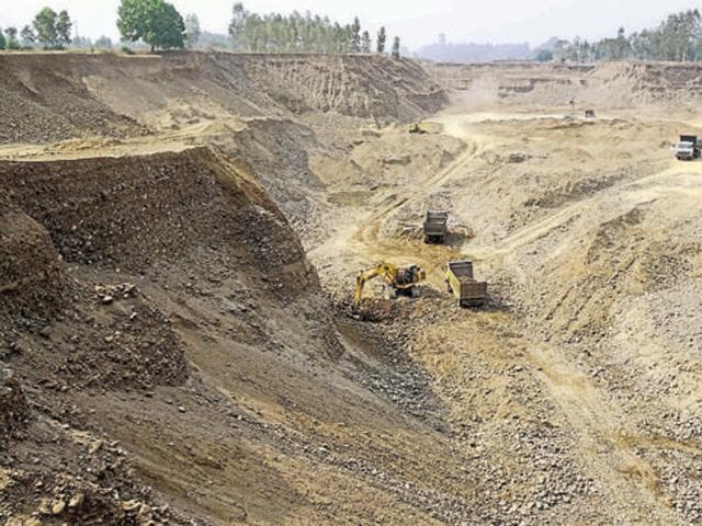 Among the mines in question, two are allegedly owned by Ghandhyam and Raju Solanki who are nephews of former MP Dinu Solanki, considered a close confidante of BJP president Amit Shah.(HT Photo)