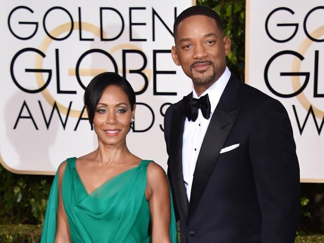 Jada Pinkett Smith, left, and Will Smith arrive at the 73rd annual Golden Globe Awards at the Beverly Hilton Hotel in Beverly Hills, Calif. The couple married on Dec. 31, 1997.(AP) Jada Pinkett Smith, left, and Will Smith arrive at the 73rd annual Golden Globe Awards at the Beverly Hilton Hotel in Beverly Hills, Calif. The couple married on Dec. 31, 1997.(AP)
