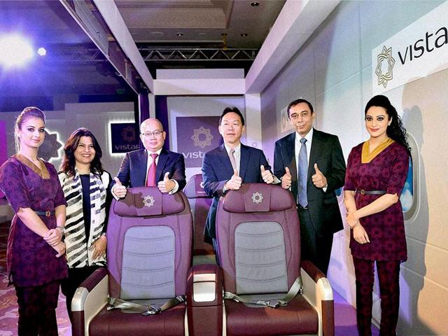Vistara recently received funds from its promoters Tata Group and Singapore Airlines.(PTI) Vistara recently received funds from its promoters Tata Group and Singapore Airlines.(PTI)
