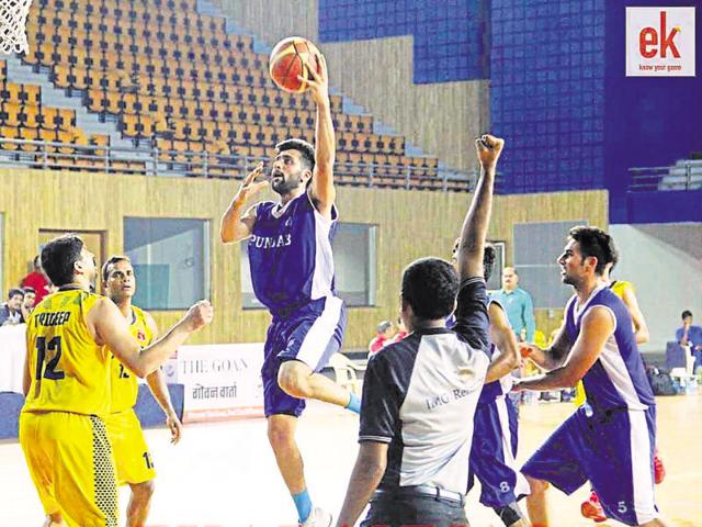 Arshpreet Bhullar, national basketball champion, Hindu College, Delhi University, participating in a tournament. Arshpreet Bhullar, national basketball champion, Hindu College, Delhi University, participating in a tournament.