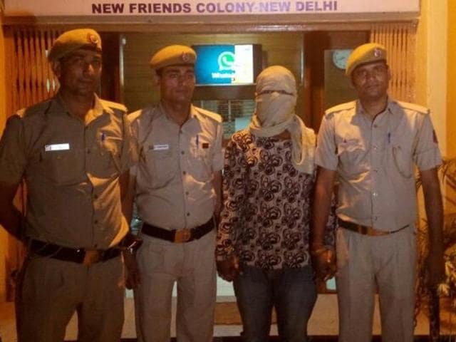 A woman spotted the child with accused Mukesh Kumar (second from right) and informed the school authorities, who called the police. A woman spotted the child with accused Mukesh Kumar (second from right) and informed the school authorities, who called the police.