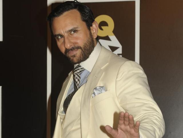 Daddy-to-be Saif Ali Khan also turned up looking dapper as ever in a white suit and an attitude to match. (AFP)