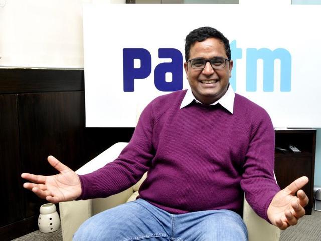 CEO of Paytm, Vijay Shekhar Sharma at his office , in Noida.(Hindustan Times) CEO of Paytm, Vijay Shekhar Sharma at his office , in Noida.(Hindustan Times)