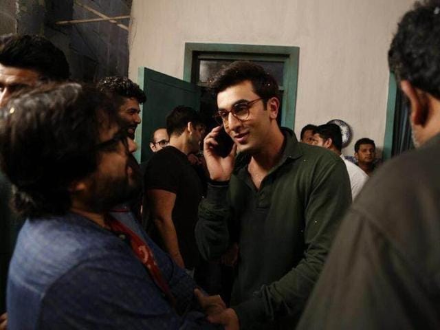 Music composer Pritam also paid a visit to the sets of Jagga Jasoos and wished Ranbir a very happy birthday.