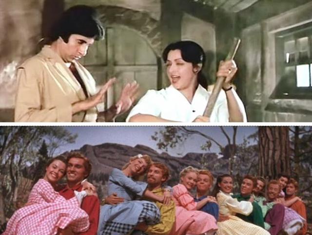 Satte Pe Satta starring Amitabh Bachchan was lifted from 1954 film Seven Brides For Seven Brothers.