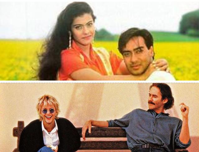 Pyar Toh Hona Hi Tha was a hit in India, while the original French Kiss was a box office dud.