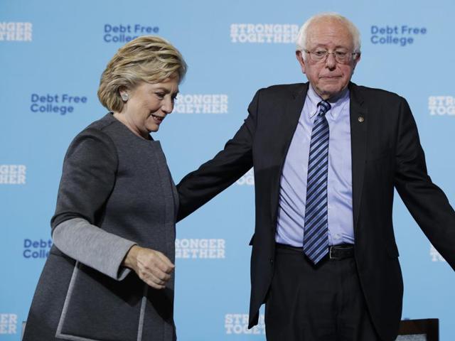 Clinton, 68, is hoping Sanders, 75, will help her connect with young voters.(AP) Clinton, 68, is hoping Sanders, 75, will help her connect with young voters.(AP)