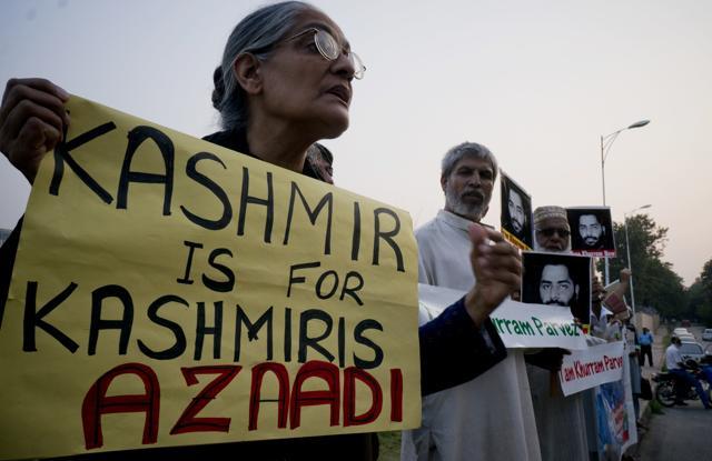 Protesters rally against India in on Sept. 29, 2016. Pakistan on Thursday said two of its soldiers were killed in an "unprovoked" attack when India fired across the border. (AP) Protesters rally against India in on Sept. 29, 2016. Pakistan on Thursday said two of its soldiers were killed in an "unprovoked" attack when India fired across the border. (AP)