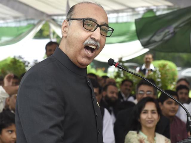 Pakistan high commissioner to India, Abdul Basit.(Arvind Yadav/HT Photo)