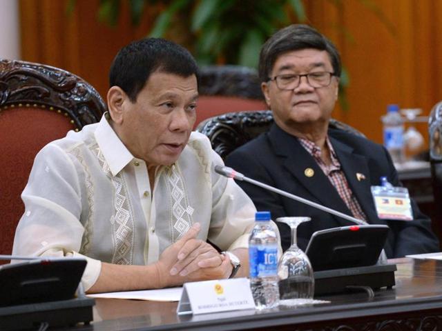 Philippine President Rodrigo Duterte said he was giving notice to the United States that joint exercises of Filipino and American troops next week will be the last such drills.(AP) Philippine President Rodrigo Duterte said he was giving notice to the United States that joint exercises of Filipino and American troops next week will be the last such drills.(AP)