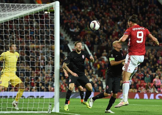 Zlatan, who scored the winner for United against Zorya with a header, said he expected more of the team. (AFP) Zlatan, who scored the winner for United against Zorya with a header, said he expected more of the team. (AFP)