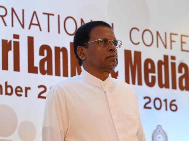 Sri Lanka's President Maithripala Sirisena.(AFP file photo) Sri Lanka's President Maithripala Sirisena.(AFP file photo)