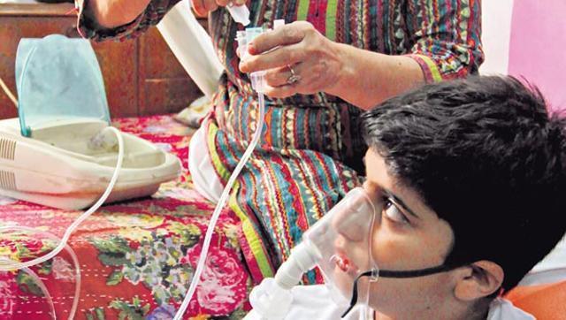 Increased bouts of respiratory diseases are one of the direct fallouts of a rise of PM10 levels in the air. (HT Photo) Increased bouts of respiratory diseases are one of the direct fallouts of a rise of PM10 levels in the air. (HT Photo)