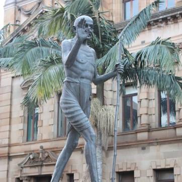 A Gandhi statue at Church Street in South Africa’s Pietermaritzburg. (Clive Reid/Flickr) A Gandhi statue at Church Street in South Africa’s Pietermaritzburg. (Clive Reid/Flickr)