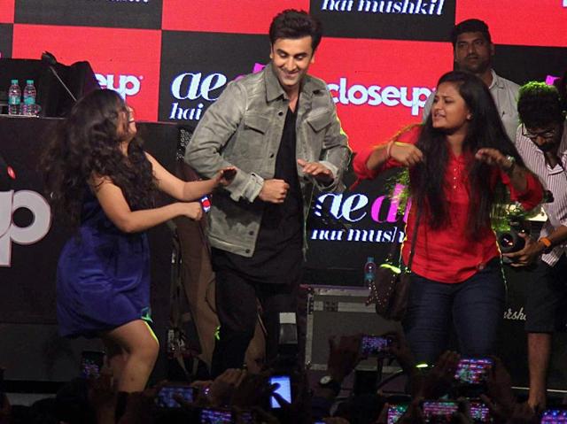 Bollywood actor Ranbir Kapoor performs during a promotional event in Mumbai. (AFP Photo)