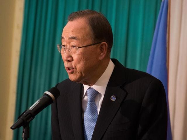 UN secretary-general Ban Ki Moon has offered to act as mediator between India and Pakistan to defuse rising tensions over disputed Kashmir.(AP File Photo) UN secretary-general Ban Ki Moon has offered to act as mediator between India and Pakistan to defuse rising tensions over disputed Kashmir.(AP File Photo)