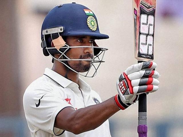 Wriddhiman Saha plays a shot on the 2nd day of 2nd Test Match against New Zealand. (PTI Photo) Wriddhiman Saha plays a shot on the 2nd day of 2nd Test Match against New Zealand. (PTI Photo)