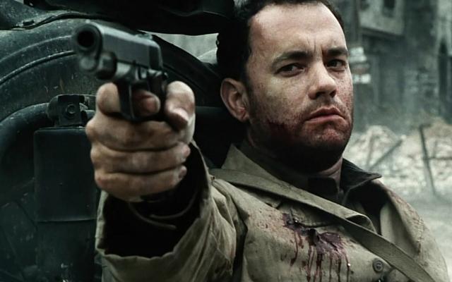 Tom Hanks in a still from Saving Private Ryan (1998).