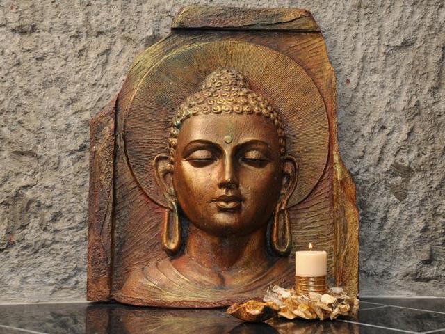 Artist Anju Kumar says her Buddha sculptures are about serenity and peace. Artist Anju Kumar says her Buddha sculptures are about serenity and peace.