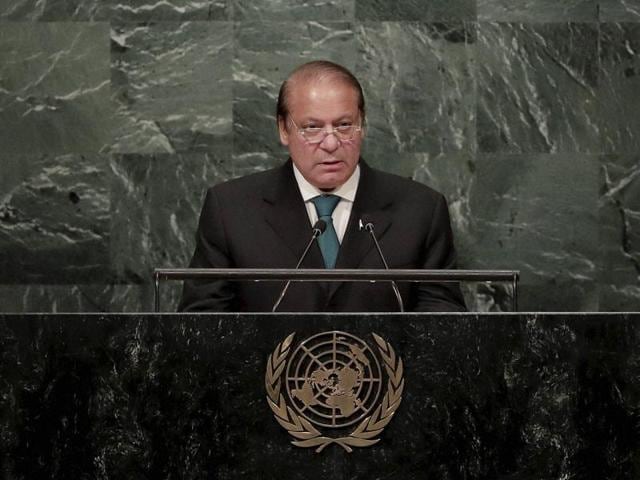 Pakistan PM Nawaz Sharif speaks during the 71st session of the United Nations General Assembly, at UN headquarters. (AP Photo) Pakistan PM Nawaz Sharif speaks during the 71st session of the United Nations General Assembly, at UN headquarters. (AP Photo)