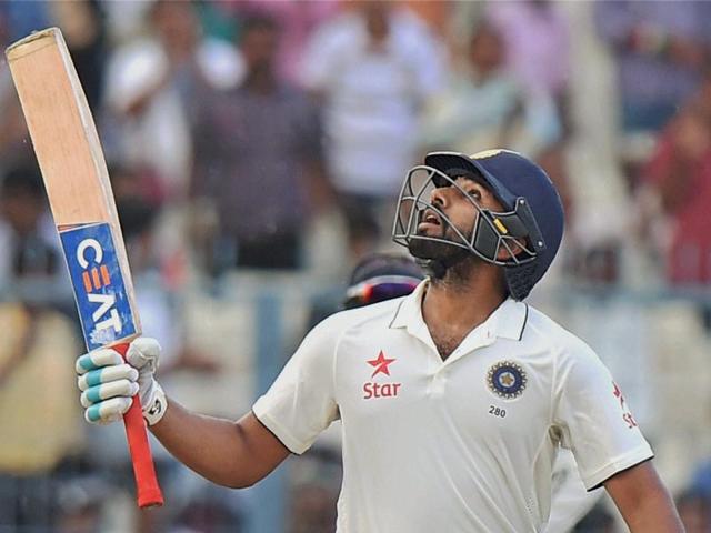 Indian cricketer Rohit Sharma celebrates his fifty. (PTI Photo) Indian cricketer Rohit Sharma celebrates his fifty. (PTI Photo)