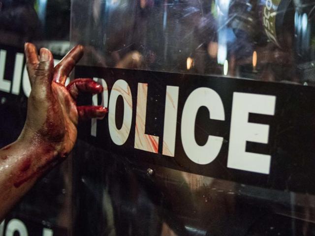 Police shot and killed a man in south Los Angeles at the end of a car chase. (AFP File Photo) Police shot and killed a man in south Los Angeles at the end of a car chase. (AFP File Photo)