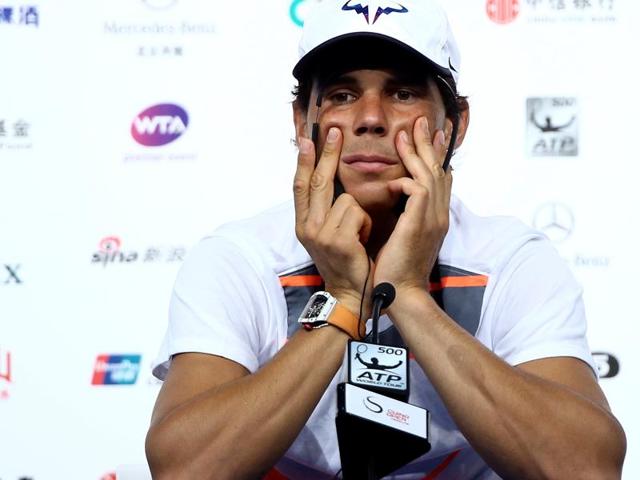 Tennis - China Open - Beijing, China - 02/10/16. Rafael Nadal of Spain listens to reporters questions in Beijing. REUTERS/Damir Sagolj (REUTERS) Tennis - China Open - Beijing, China - 02/10/16. Rafael Nadal of Spain listens to reporters questions in Beijing. REUTERS/Damir Sagolj (REUTERS)
