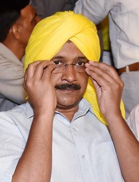 Delhi chief minister Arvind Kejriwal during a programme on the 110th birth anniversary of Bhagat Singh in New Delhi.(PTI File)