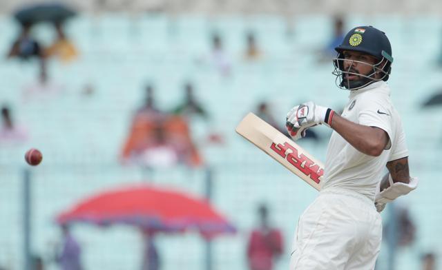 Shikhar Dhawan was hit twice on the left hand by bouncers from Trent Boult. (AFP) Shikhar Dhawan was hit twice on the left hand by bouncers from Trent Boult. (AFP)