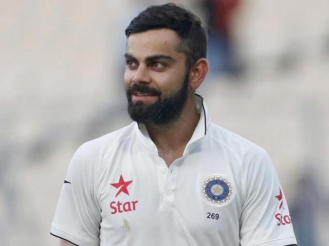Indian cricket team captain Virat Kohli gestures during the match against New Zealand. (AP Photo) Indian cricket team captain Virat Kohli gestures during the match against New Zealand. (AP Photo)