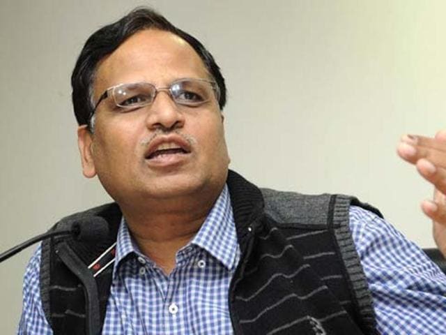 Delhi health minister Satyendar Jain. (File Photo)(Hindustan Times) Delhi health minister Satyendar Jain. (File Photo)(Hindustan Times)