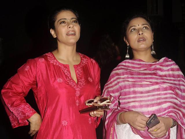 Kajol and Sarbani see through the preparations of the upcoming Durga Puja (AFP) Kajol and Sarbani see through the preparations of the upcoming Durga Puja (AFP)