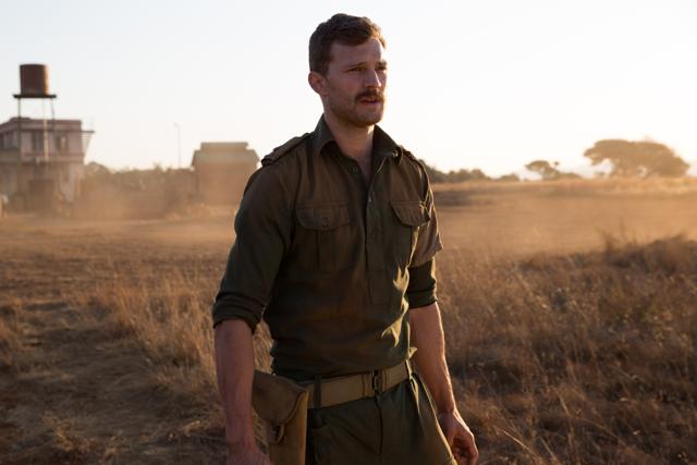 Jamie Dornan attempts to reason with a French mercenary in Netflix’s The Siege of Jadotville. (Netflix) Jamie Dornan attempts to reason with a French mercenary in Netflix’s The Siege of Jadotville. (Netflix)