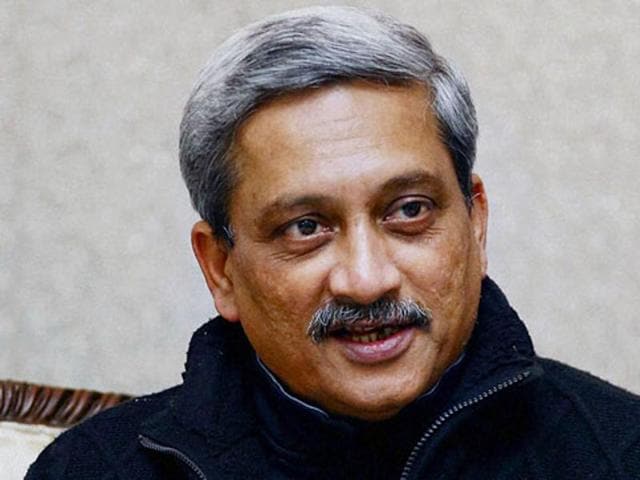 Defence minister Manohar Parrikar coming out from all-party meeting in New Delhi on Sep 29, 2016. (Virendra Singh Gosain/HT Photo) Defence minister Manohar Parrikar coming out from all-party meeting in New Delhi on Sep 29, 2016. (Virendra Singh Gosain/HT Photo)