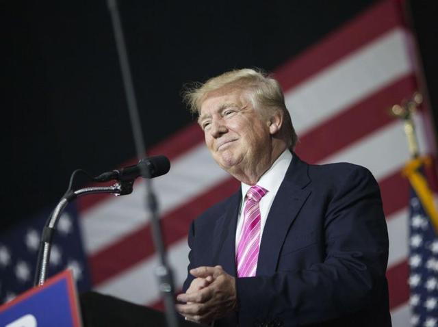 Republican presidential nominee Donald Trump speaks at a campaign event on October 1, 2016 at the Spooky Nook Sports Complex in Manheim, Pennsylvania. (AFP Photo) Republican presidential nominee Donald Trump speaks at a campaign event on October 1, 2016 at the Spooky Nook Sports Complex in Manheim, Pennsylvania. (AFP Photo)