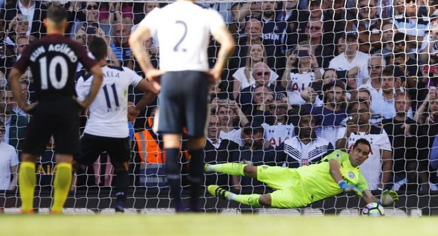 Spurs would have won by a bigger margin had it not been for Bravo’s penalty save. (REUTERS) Spurs would have won by a bigger margin had it not been for Bravo’s penalty save. (REUTERS)
