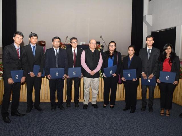 IIM-Indore celebrated its 20th foundation day on Monday.(HT photo)