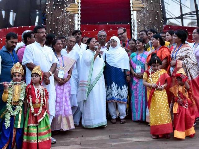 Every year, Mamata Banerjee inaugurates dozens of community pujas and even lends her hand in decking up the idols. But this year is special -- she is riding the crest of her career and has herself emerged as the undisputed political devi of Bengal. Every evening she is tweeting pictures of herself inaugurating pujas all over the city(@MamataOfficial)