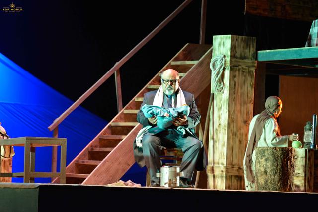 A scene from the play Barff by actor Saurabh Shukla. A scene from the play Barff by actor Saurabh Shukla.