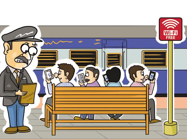 Free Wi-Fi internet at Chandigarh railway station is being stolen! -  Hindustan Times