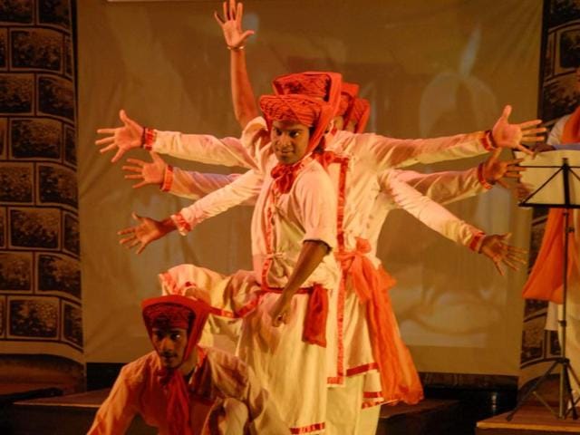 The 25th show of Shivrudrache Digvijayi Tandav will be staged at Ravindra Natya Mandir, Prabhadevi, on October 11. (HT Photo) The 25th show of Shivrudrache Digvijayi Tandav will be staged at Ravindra Natya Mandir, Prabhadevi, on October 11. (HT Photo)