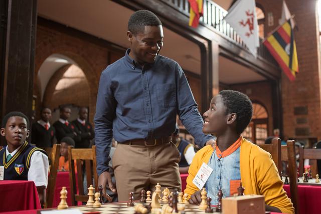 David Oyelowo is Robert Katende and Madina Nalwanga is Phiona Mutesi in in Disney's Queen of Katwe, based on a true story of a young girl from the streets of rural Uganda whose world rapidly changes when she is introduced to the game of chess. David Oyelowo is Robert Katende and Madina Nalwanga is Phiona Mutesi in in Disney's Queen of Katwe, based on a true story of a young girl from the streets of rural Uganda whose world rapidly changes when she is introduced to the game of chess.